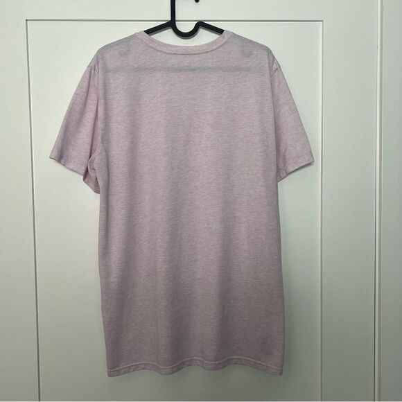 Nike Mens T Shirt Large Pink Lavender Dri Fit Crewneck Logo Activewear Sport - Picture 5 of 8